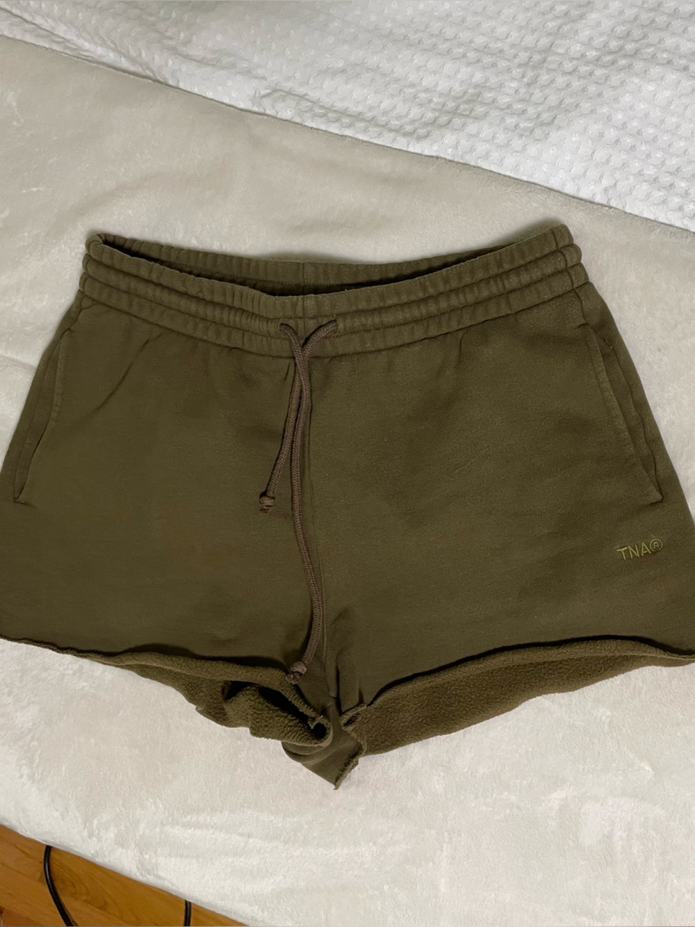 TNA Olive Women's Athletic Fleece Shorts